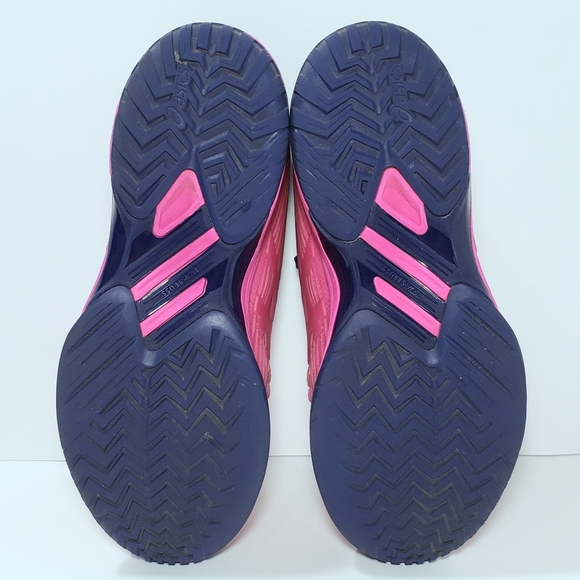 ASICS Solution Speed FF Pink/Navy Tennis Shoe - Picture 6 of 7
